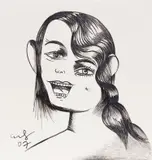 George Condo, Untitled, 2007, ink on paper