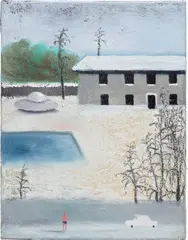 UFO by Edgar Plans, 2012, oil on canvas, sold Apr 2024