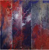 Philippe Pastor, Untitled (Blue Monochrome), 2014, mixed media on canvas