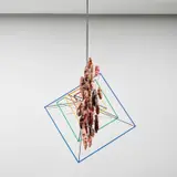 Evan Holloway, Untitled, 2003, steel, plaster, paint and papier maché