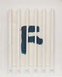 Richard Tuttle, Representation 4, 1984, wood collage and watercolour on paper on canvas