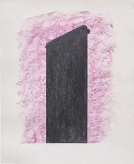 Robert Moskowitz, Flat Iron, 1980, pastel and graphite on paper
