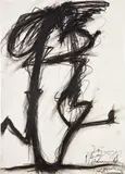 Arnulf Rainer, Taenzer Paar, 1967-1971, oilstick and graphite on paper