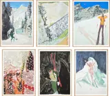 Peter Doig, Zermatt (D1) (1-6), 2020-2022, giclée print on cotton rag paper, in artist's frame