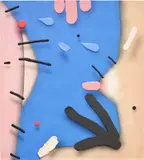 Brandon Lipchik, Untitled 9, 2018, acrylic, airbrush and mixed media on canvas
