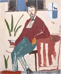 Danny Fox, D. Livingstone As Old Man, 2018, acrylic on canvas