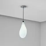 Pieke Bergmans, Ceiling light, glass, steel and cord