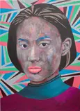 Mustafa Maluka, Historical Materialism, 2017, acrylic and oil on canvas