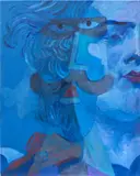 Joshua Petker, Blue Breeze, 2022, oil and acrylic on linen