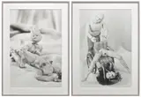 Cindy Sherman, Two works: (i) Untitled #332 ; (ii) Untitled #333, 1999, (i-ii) black and white photograph