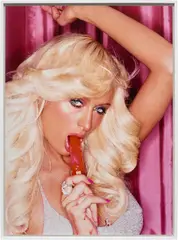 David LaChapelle, Paris Hilton and Popsicle, 2004, c-print, in artist's frame