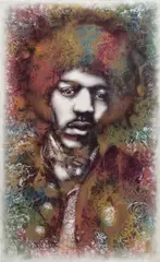 Fin DAC, Hendrix: Still Reigning, Still Dreaming, 2010, spray paint on board