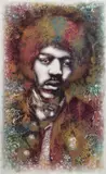 Fin DAC, Hendrix: Still Reigning, Still Dreaming, 2010, spray paint on board
