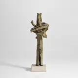 Pioneer by Seymour Lipton, 1957, bronze on stone base, offered Jun 2024