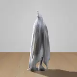 Marnie Weber, Ghost Clown, 2007, fibreglass mannequin, fabric and metal base