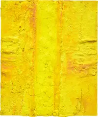 Marcello Lo Giudice, Yellow Sole, 2021, pigment and oil on canvas