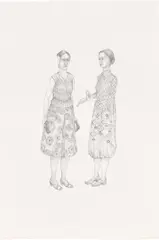 Amy Cutler, Mona and Vera, 2005, graphite on paper