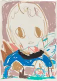 Roby Dwi Antono, Rumpus series_174, 2021, oilstick, oil pastel and coloured pencil on paper