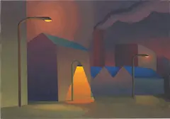 Salvo, La Strada, 2004, oil on cardboard