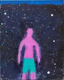 Katherine Bradford, Out at Night, 2017, acrylic on canvas