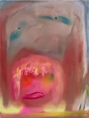 Me, Myself and I by Aneta Kajzer, 2021, oil on canvas, sold Nov 2024