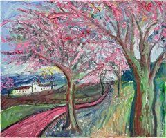 Billy Childish, Cherry Trees, 2006, oil on canvas