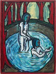 Billy Childish, Untitled, 1987, oil on board