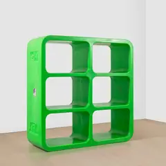 Shelving unit, W. & L.T. Store, Paris, France by Marc Newson, 1996-1997, rotation-molded polypropylene, sold Nov 2024