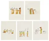 Marcel Dzama, Five works: (i-v) Untitled