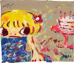 Ayako Rokkaku, Untitled, 2006, acrylic on cardboard