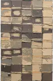 Samuel Levi Jones, Philosophy of "Right", 2014, deconstructed encyclopedia covers, thread and acrylic laid down on canvas