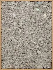 Oscar Tuazon, Untitled, 2008, concrete, paper and newspaper, in artist's frame