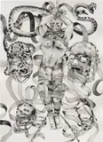Gray Wielebinski, All The Wounds You Could Get, 2022, ink on paper