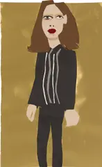 Study for 'A Sunday Afternoon in Whitechapel' V by Chantal Joffe, 2017, collage on paper, offered Mar 2024