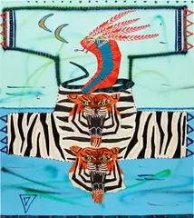 Jordy Kerwick, Untitled, 2021-2022, acrylic on linen