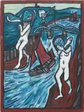 Billy Childish, The Dance of Death, 1987, oil on board