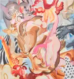 Wynnie Mynerva, El deseo amenaza, 2021, oil on canvas