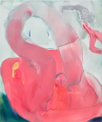 Spielgefährtinnen (Playmates) by Aneta Kajzer, 2021, oil on canvas, sold Sep 2024