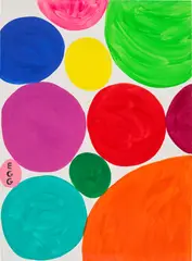 Untitled by David Shrigley, 2018, acrylic on paper, sold Sep 2024