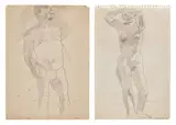 R.A. Sir Peter Blake, Two works: (i-ii) Untitled, 1954, (i-ii) graphite on paper