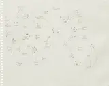 Mark Lombardi, Untitled (All parties - BCCI, Nugan Hand, et al.), 1997, graphite on paper