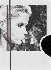 Gregor Hildebrandt, Bibi Andersson "W.E.", 2008, cassette tape and inkjet print on paper