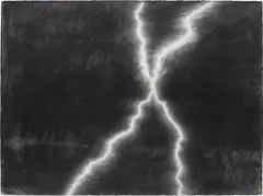 Karl Haendel, Lightning #13, 2006, charcoal on paper