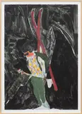 Peter Doig, D1-5 Alpinist Night, 2022, giclée print in colours on Cotton Smooth Rag paper, in artist's frame