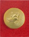 Sarah Miska, Fox Hunting Button, 2022, acrylic on canvas