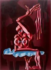 Cathrin Hoffmann, The Luminaries Became Felty, 2022, oil on canvas