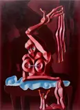 Cathrin Hoffmann, The Luminaries Became Felty, 2022, oil on canvas