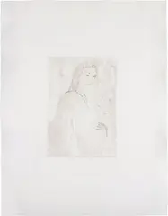 Andro Wekua, Zungenkuss, 2004, monotype on paper