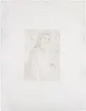 Andro Wekua, Zungenkuss, 2004, monotype on paper