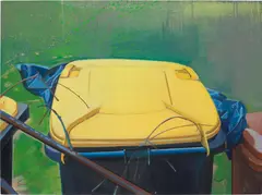 Thoralf Knobloch, Gelbe Tonne, 2005, oil on canvas